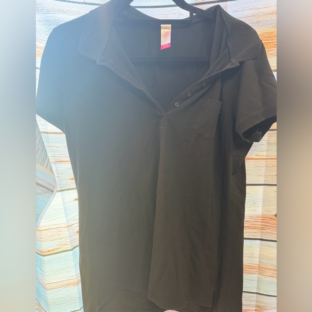 Black Short Sleeve Polo Shirt